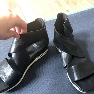 Black Leather Sneaker Sandal-Eileen Fisher